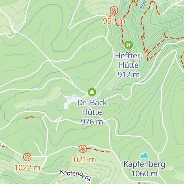 Map of Dr. Back Hütte