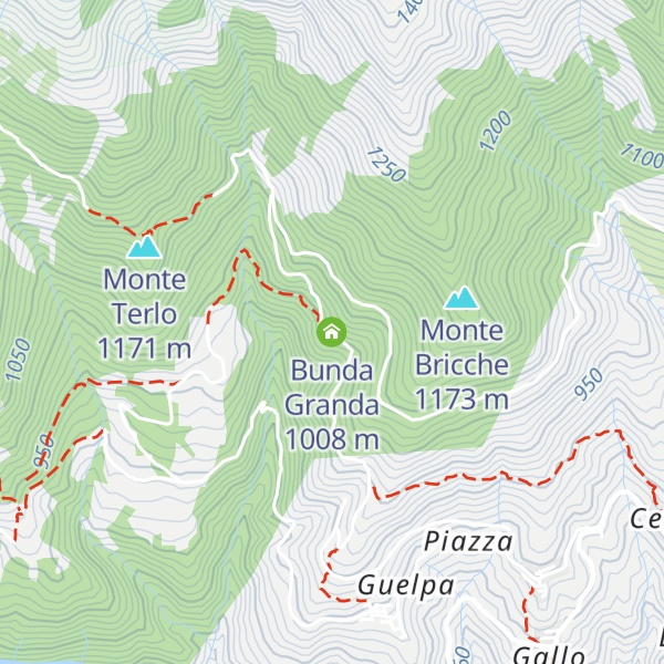 Map of Bunda Granda