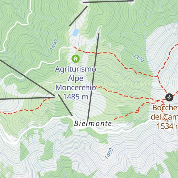 Map of Punto soccorso Piste Stagione Invernale