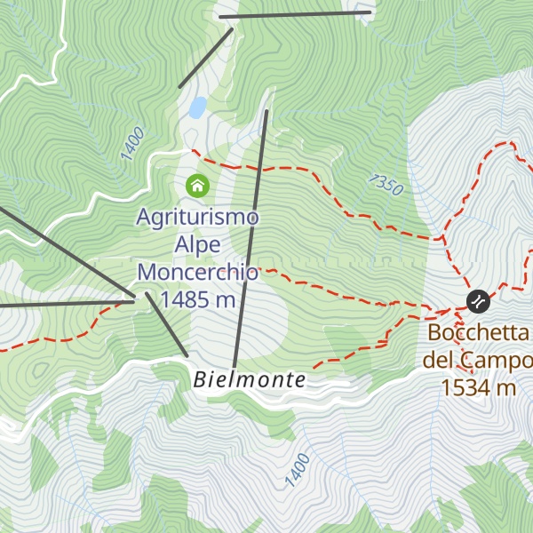 Map of Monte Cerchio