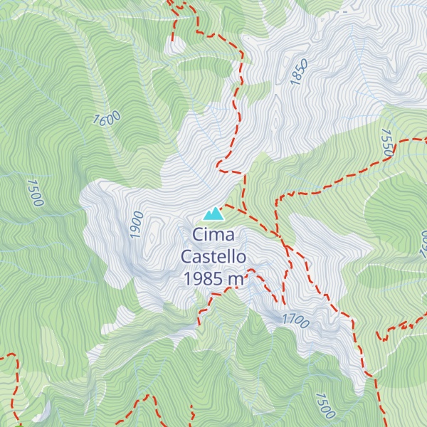 Map of Cima Castello