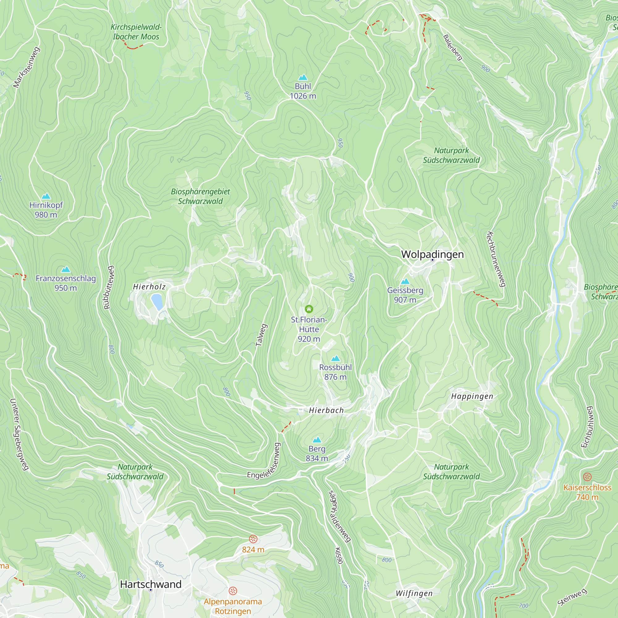 St.Florian-Hütte map