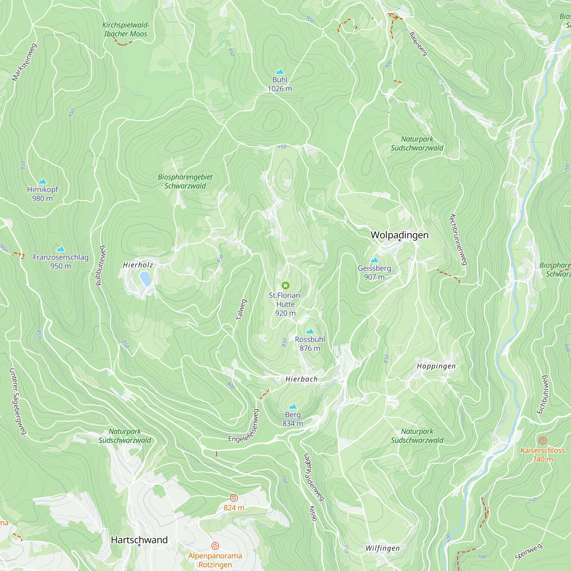 St.Florian-Hütte map