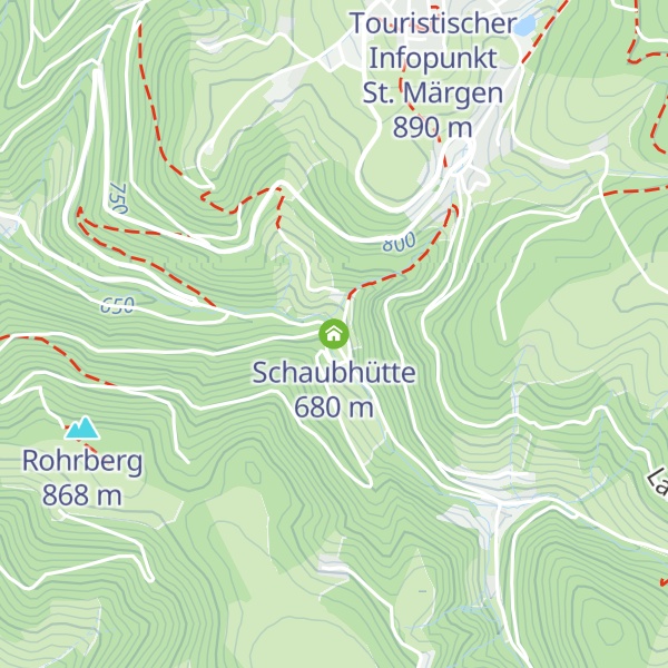 Map of Schaubhütte