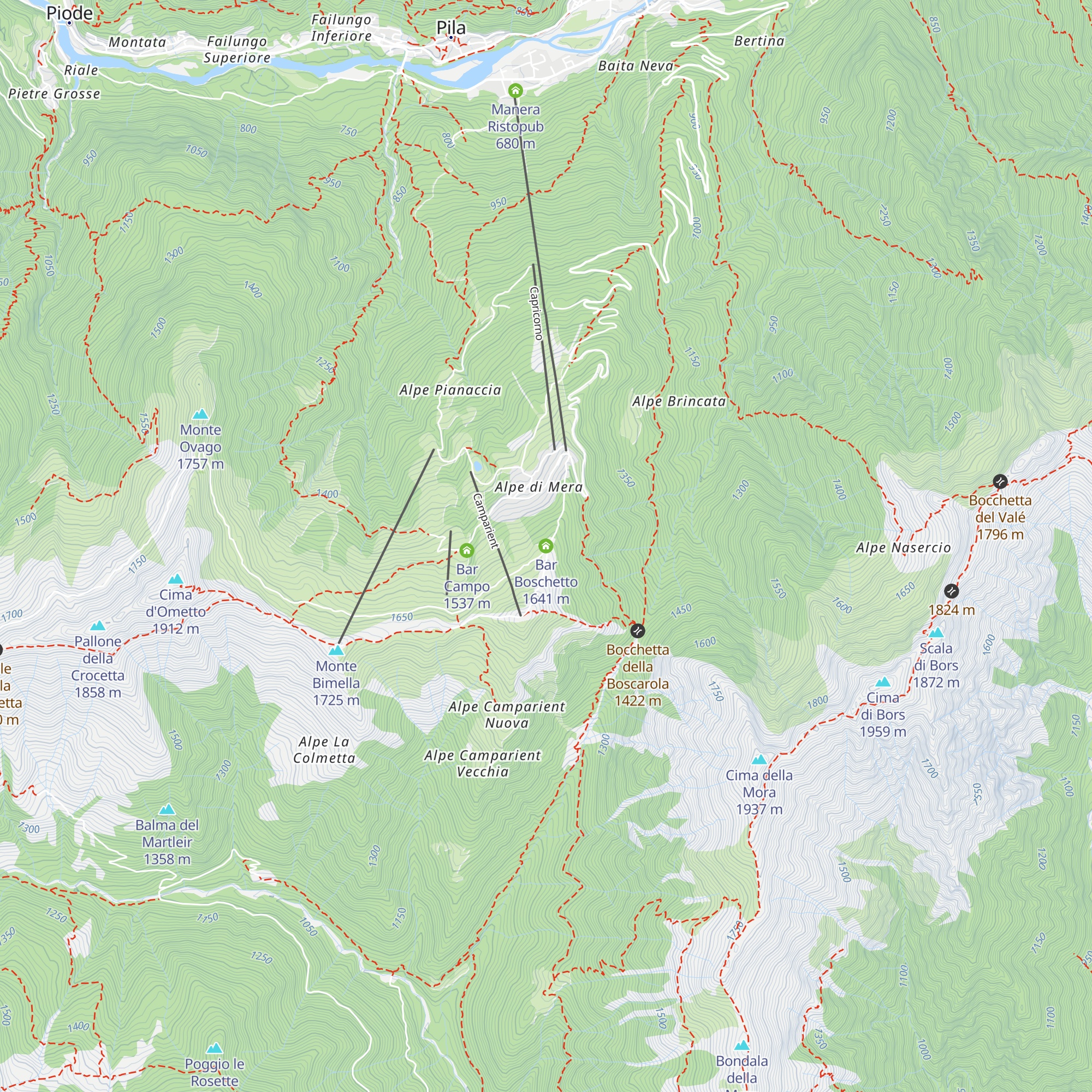 Bar Boschetto map