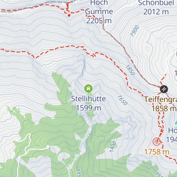 Map of Stellihütte