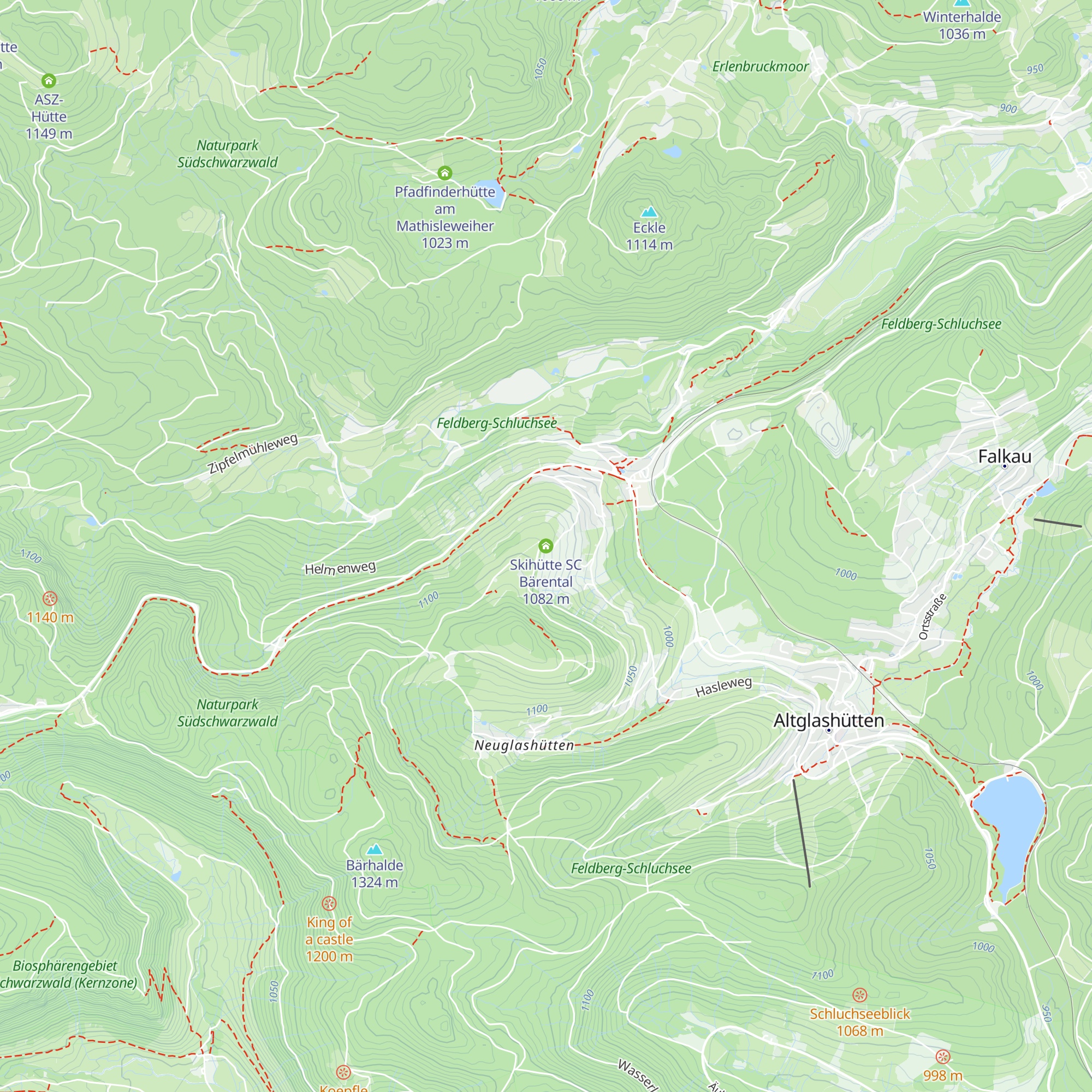 Skihütte SC Bärental map