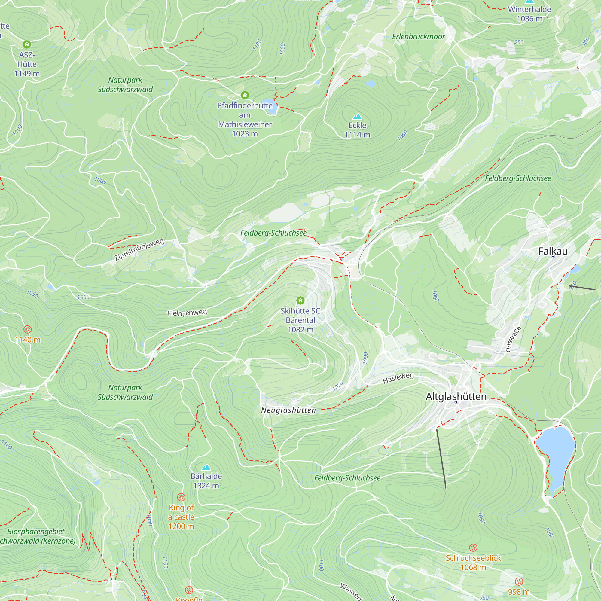 Skihütte SC Bärental map