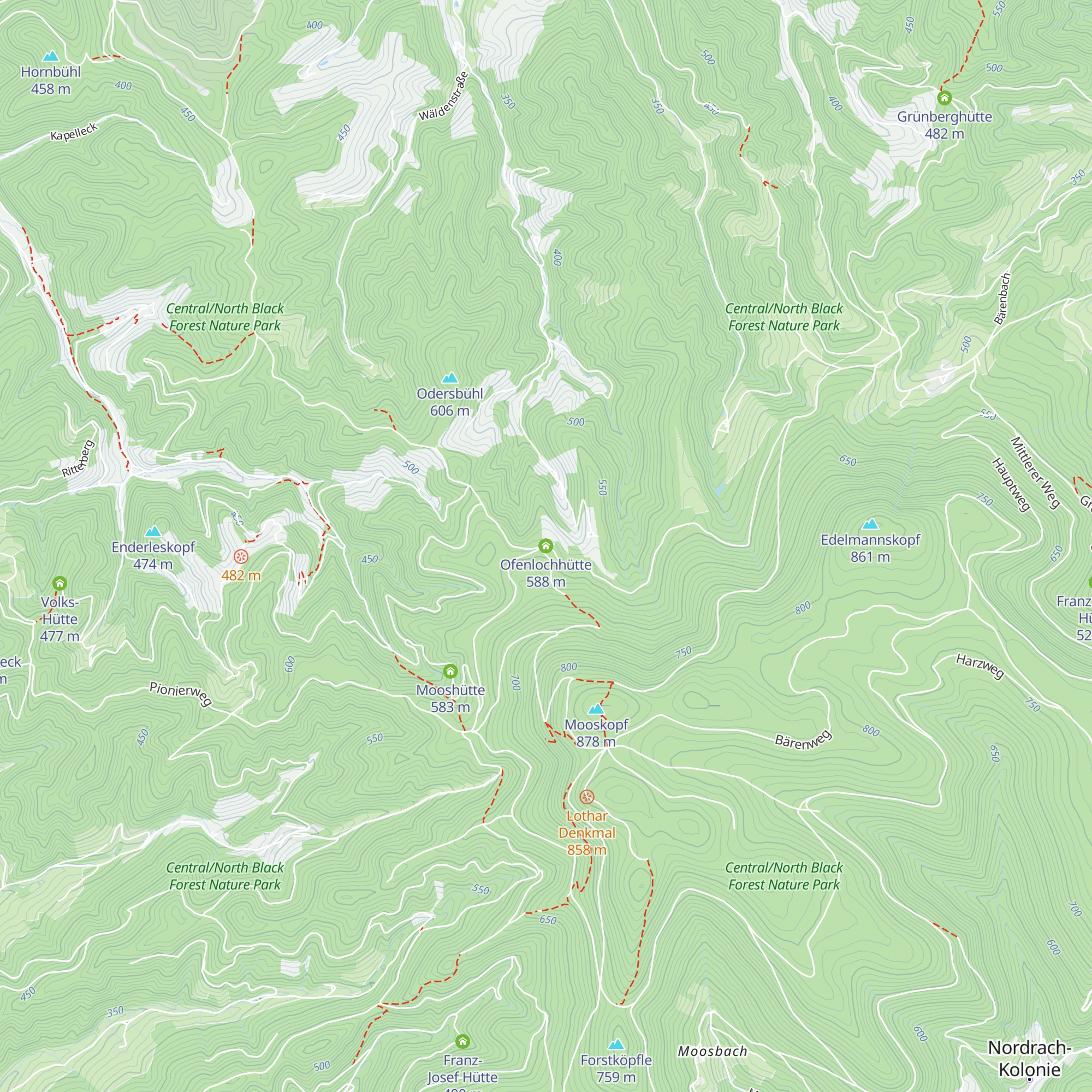 Ofenlochhütte map