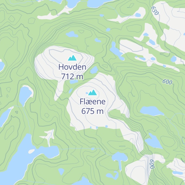 Map of Flæene