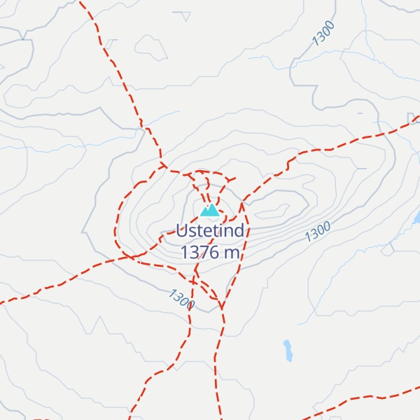Map of Ustetind