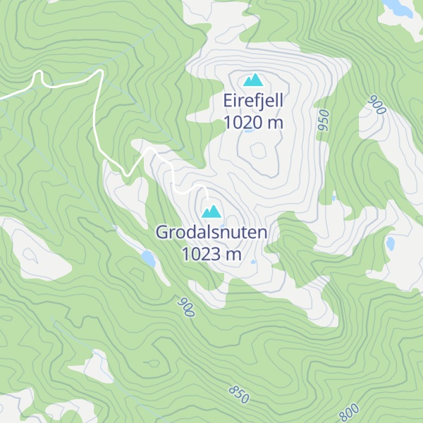 Map of Grodalsnuten