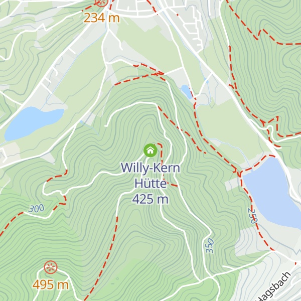 Map of Willy-Kern Hütte