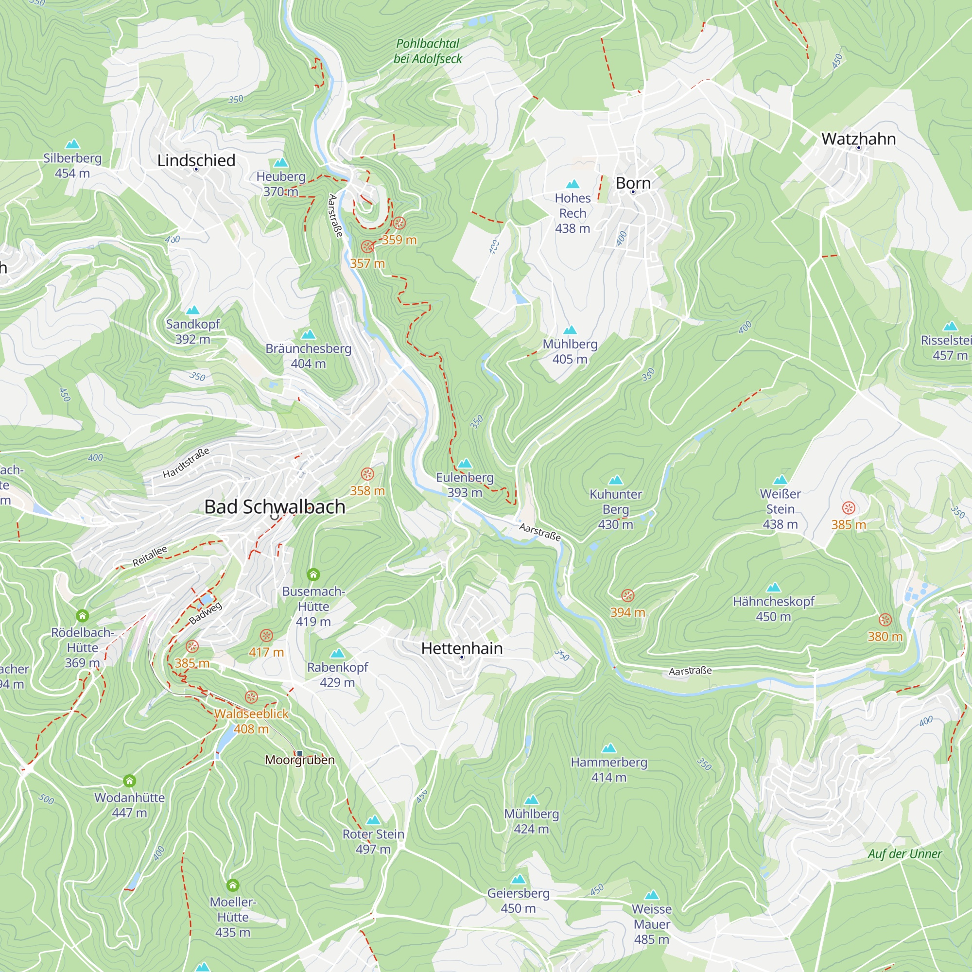 Schutzhütte am Eulenberg map