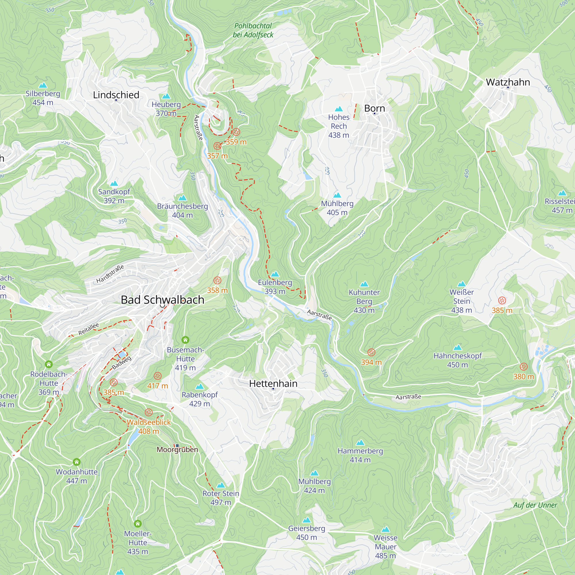 Schutzhütte am Eulenberg map