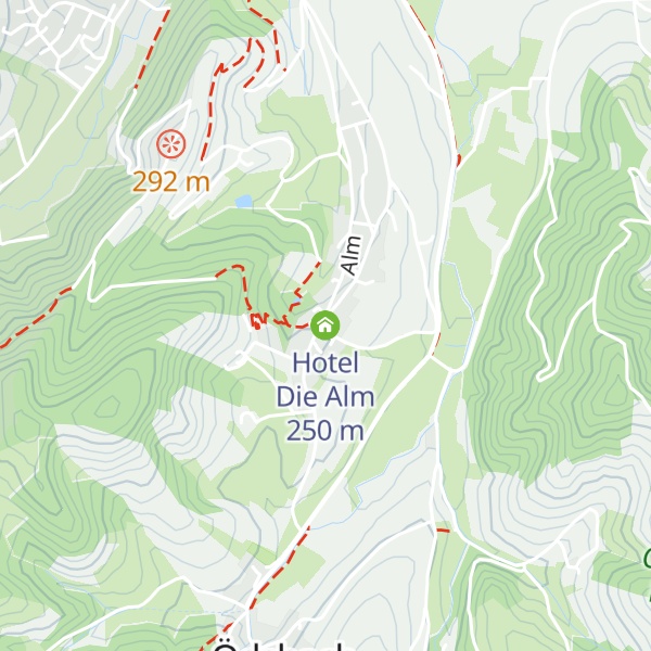 Map of Hotel Die Alm