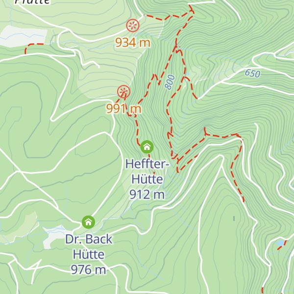 Map of Heffter-Hütte