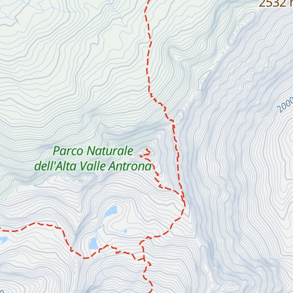 Map of Pizzo San Martino