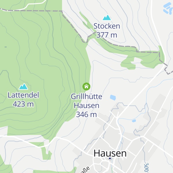 Map of Grillhütte Hausen