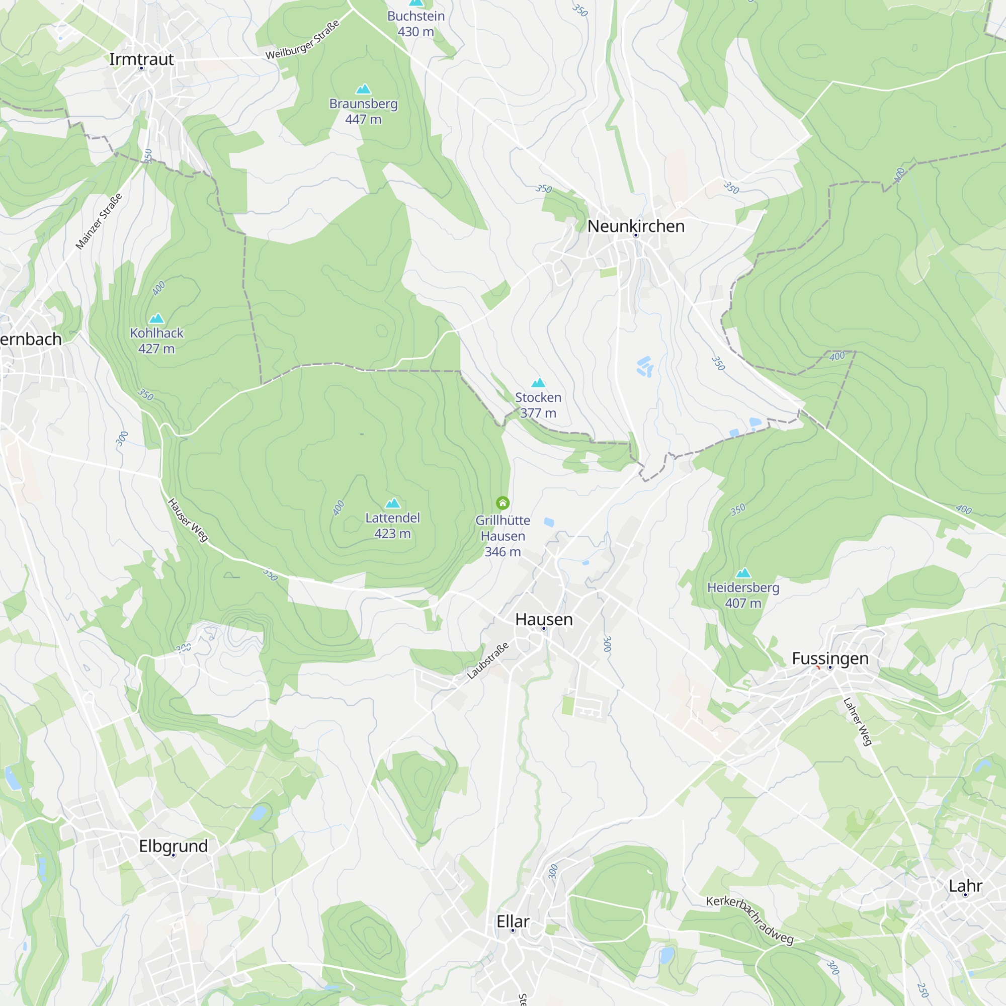 Grillhütte Hausen map
