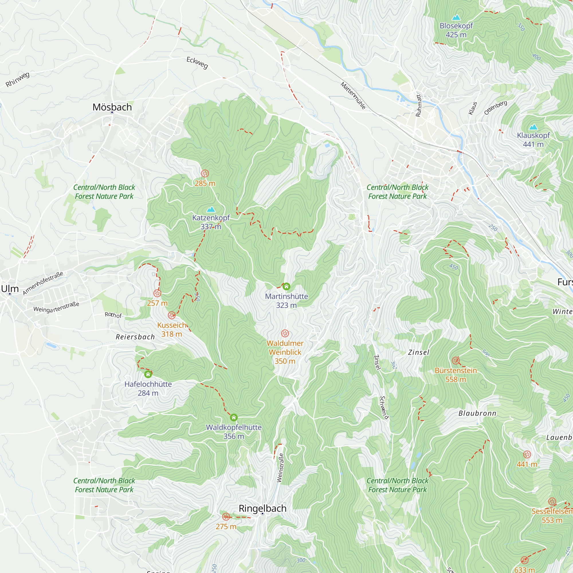 Martinshütte map