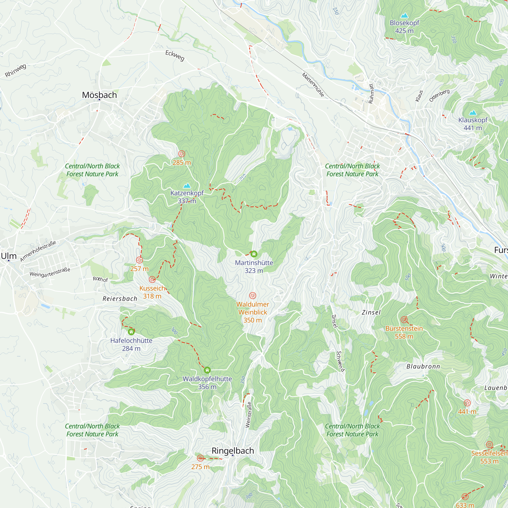 Martinshütte map