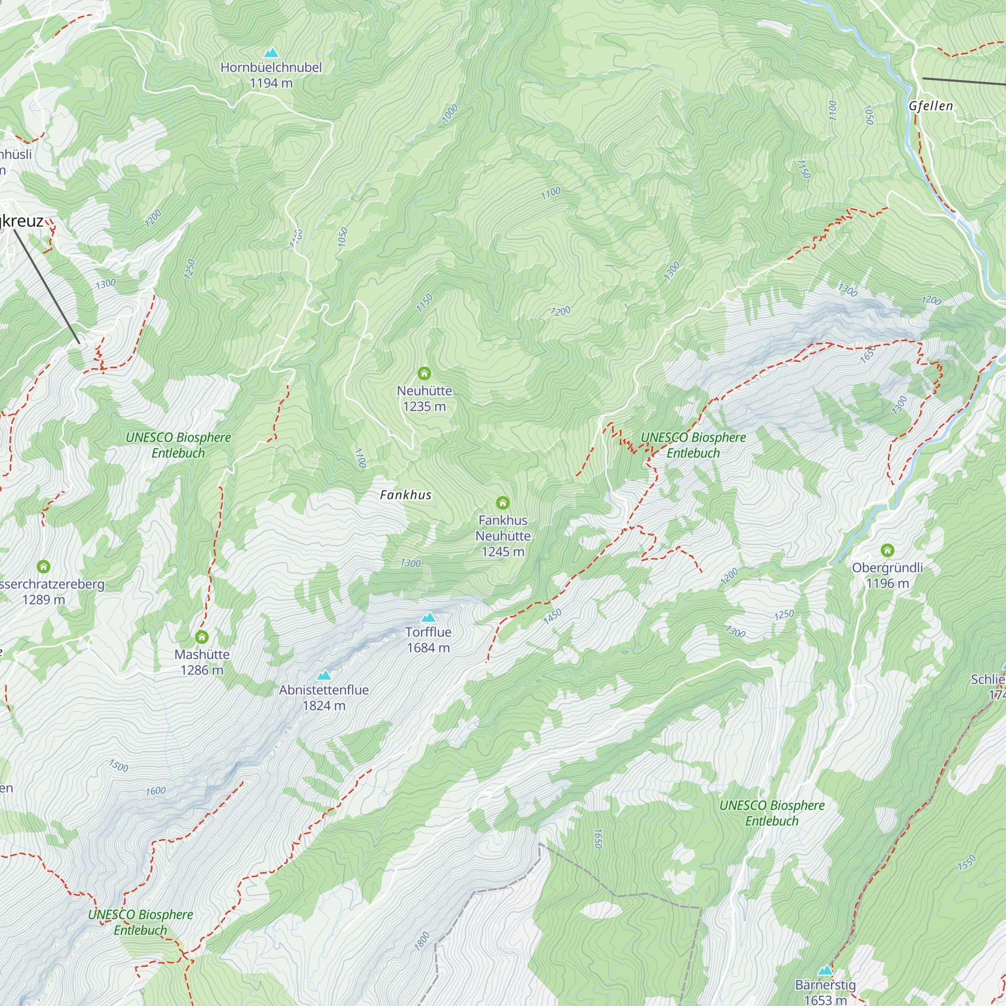 Fankhus Neuhütte map