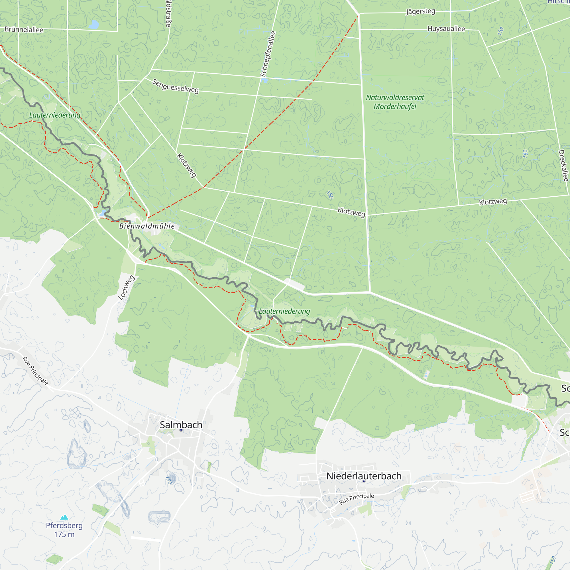 Schutzhütte am Forsthaus Salmbacher Passage map