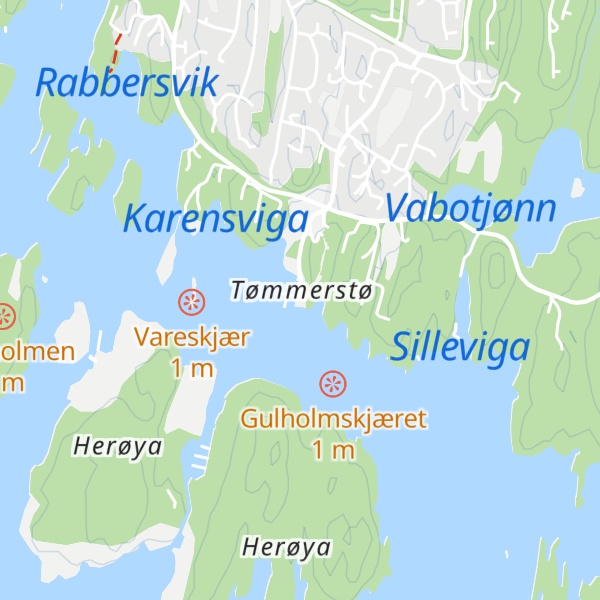 Map of Tømmerstø