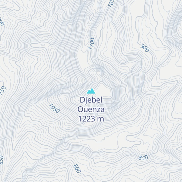 Map of Djebel Ouenza