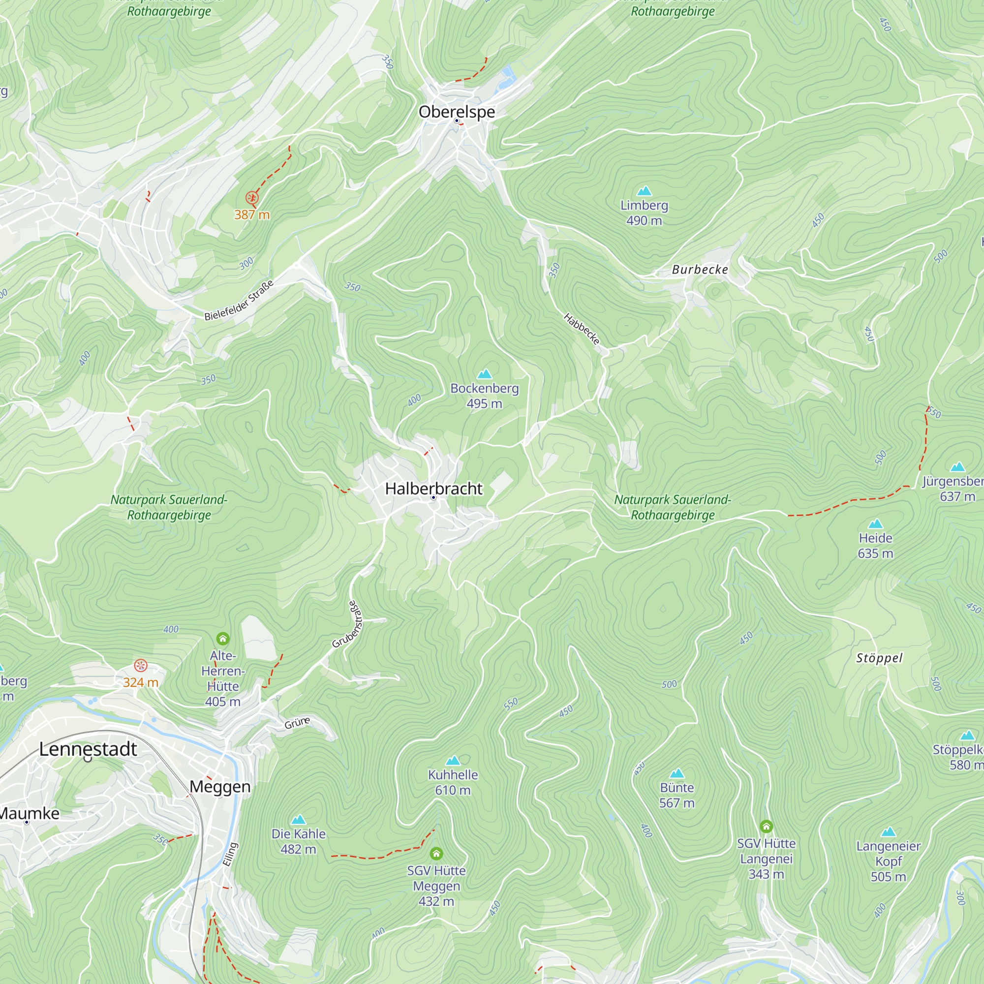 TUS Halberbracht "Alte Hütte" map