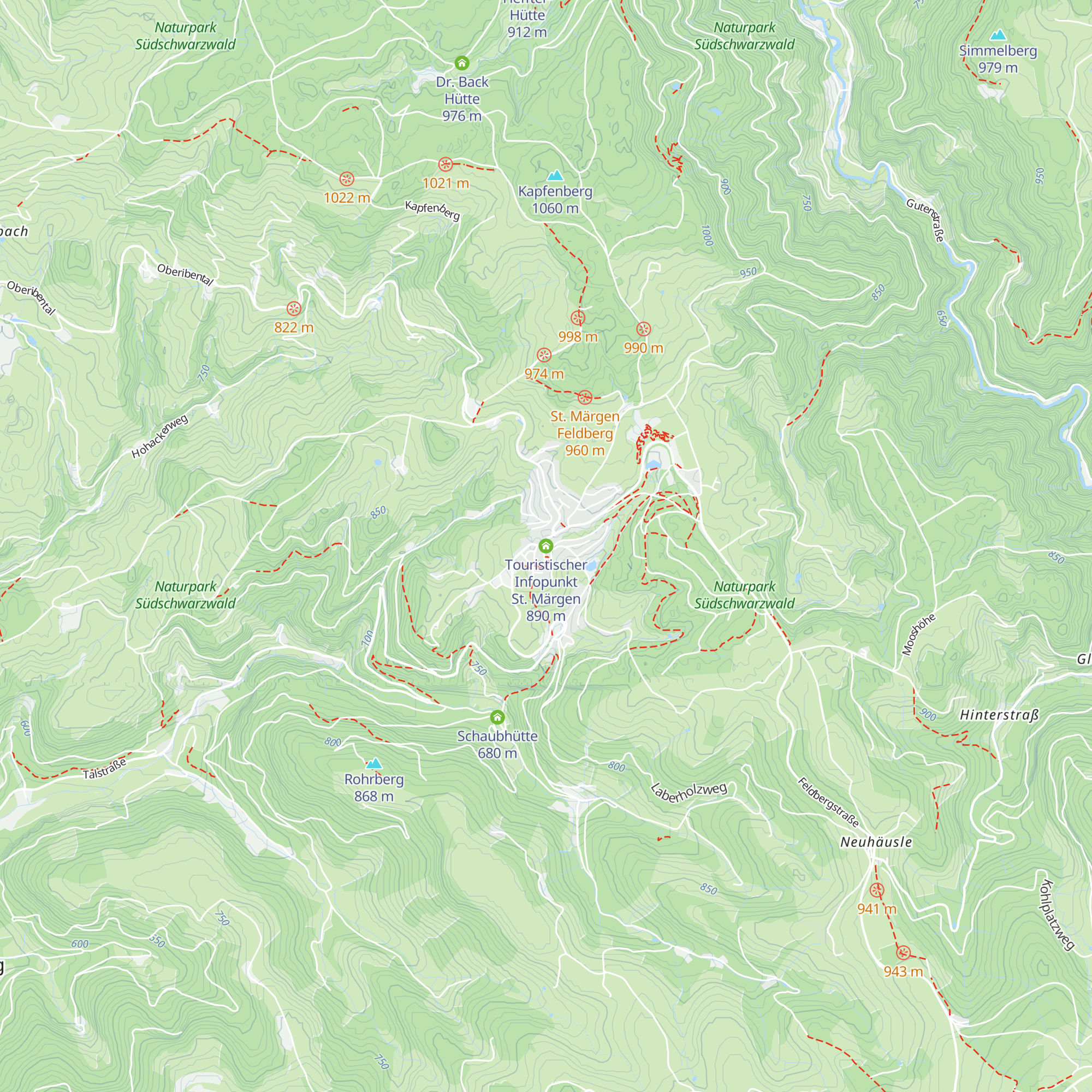Touristischer Infopunkt St. Märgen map