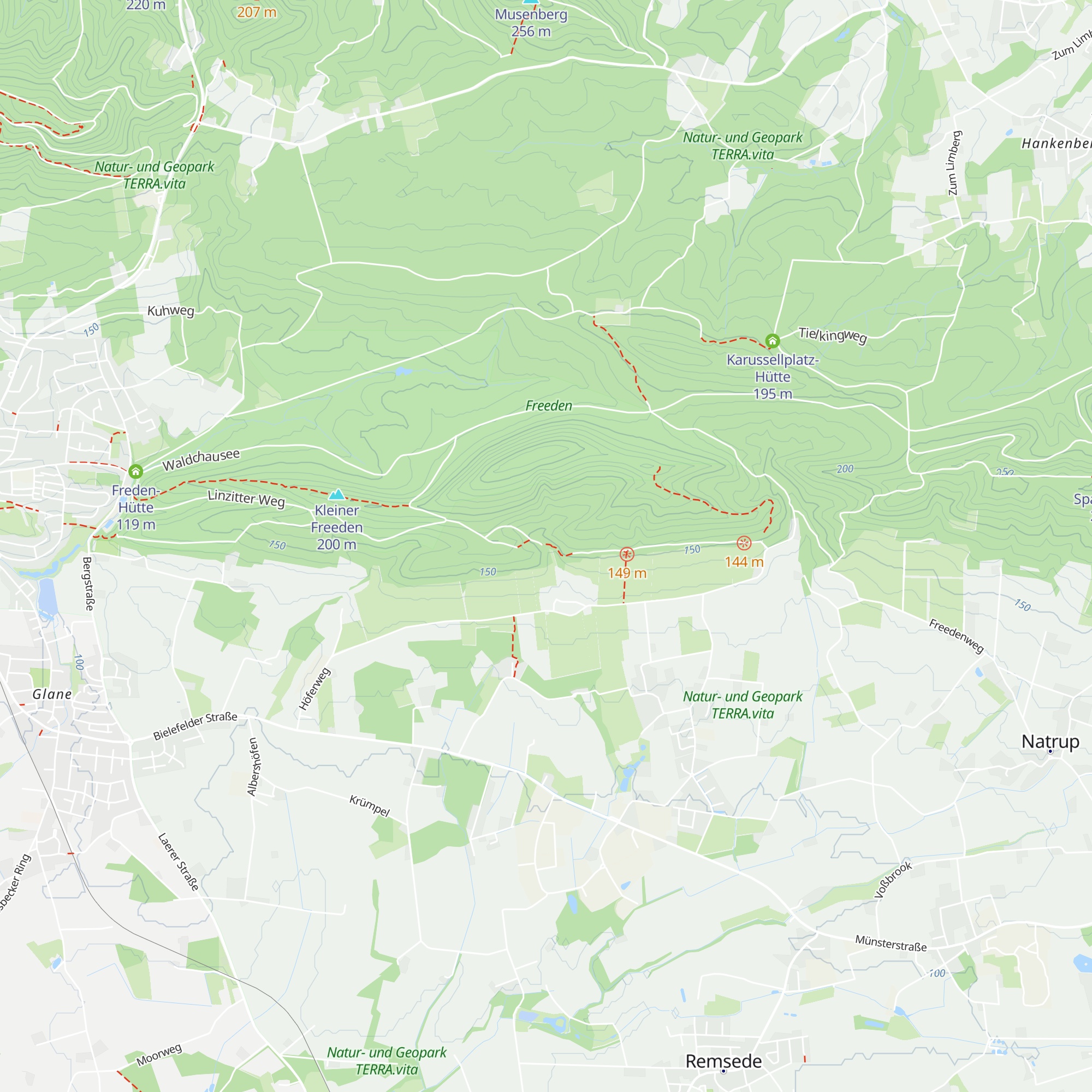 Freedenhütte map