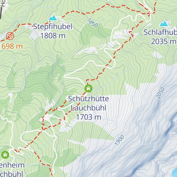 Map of Schutzhütte Lauchbühl