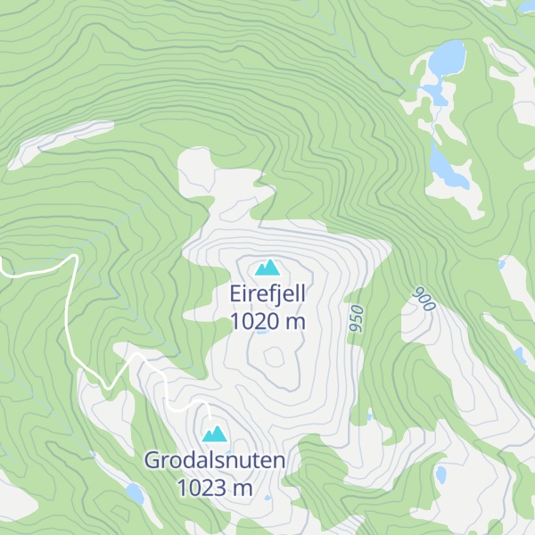 Map of Eirefjell