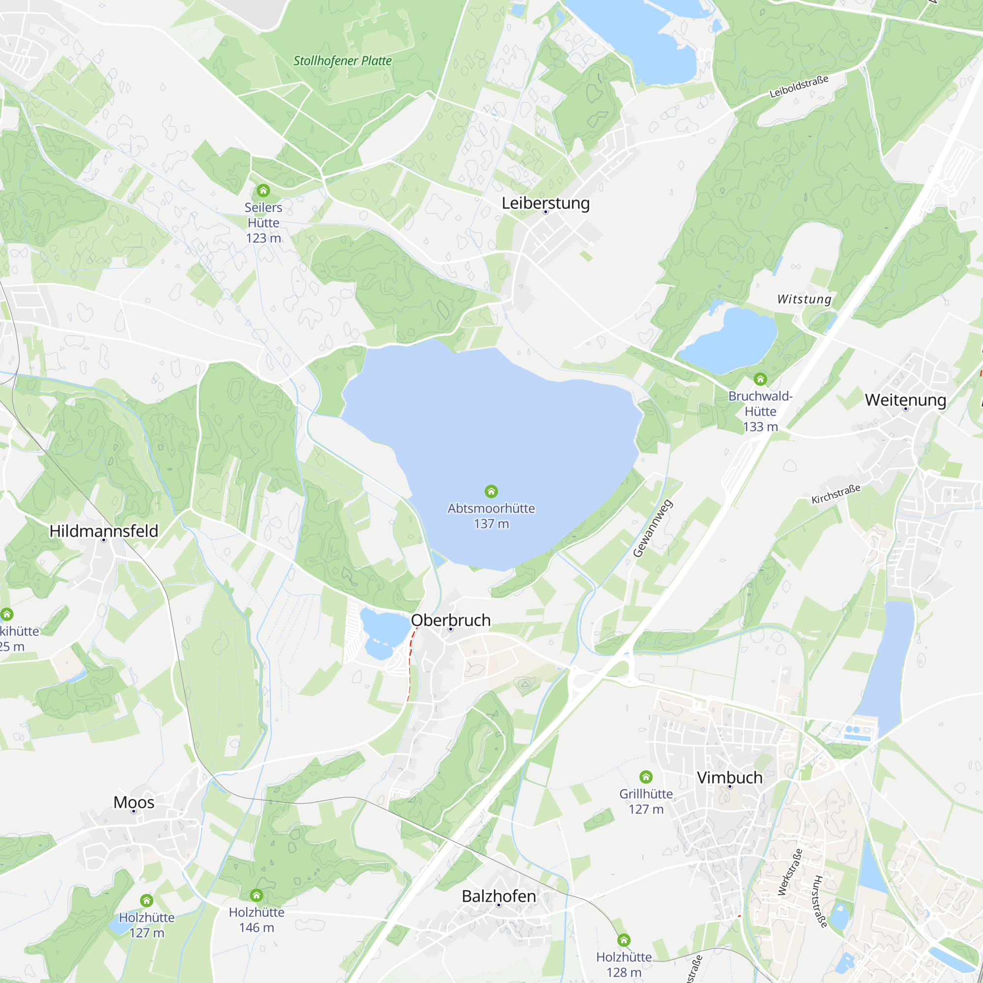 Abtsmoorhütte map