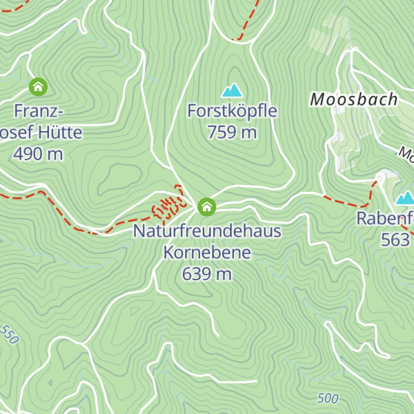 Map of Naturfreundehaus Kornebene