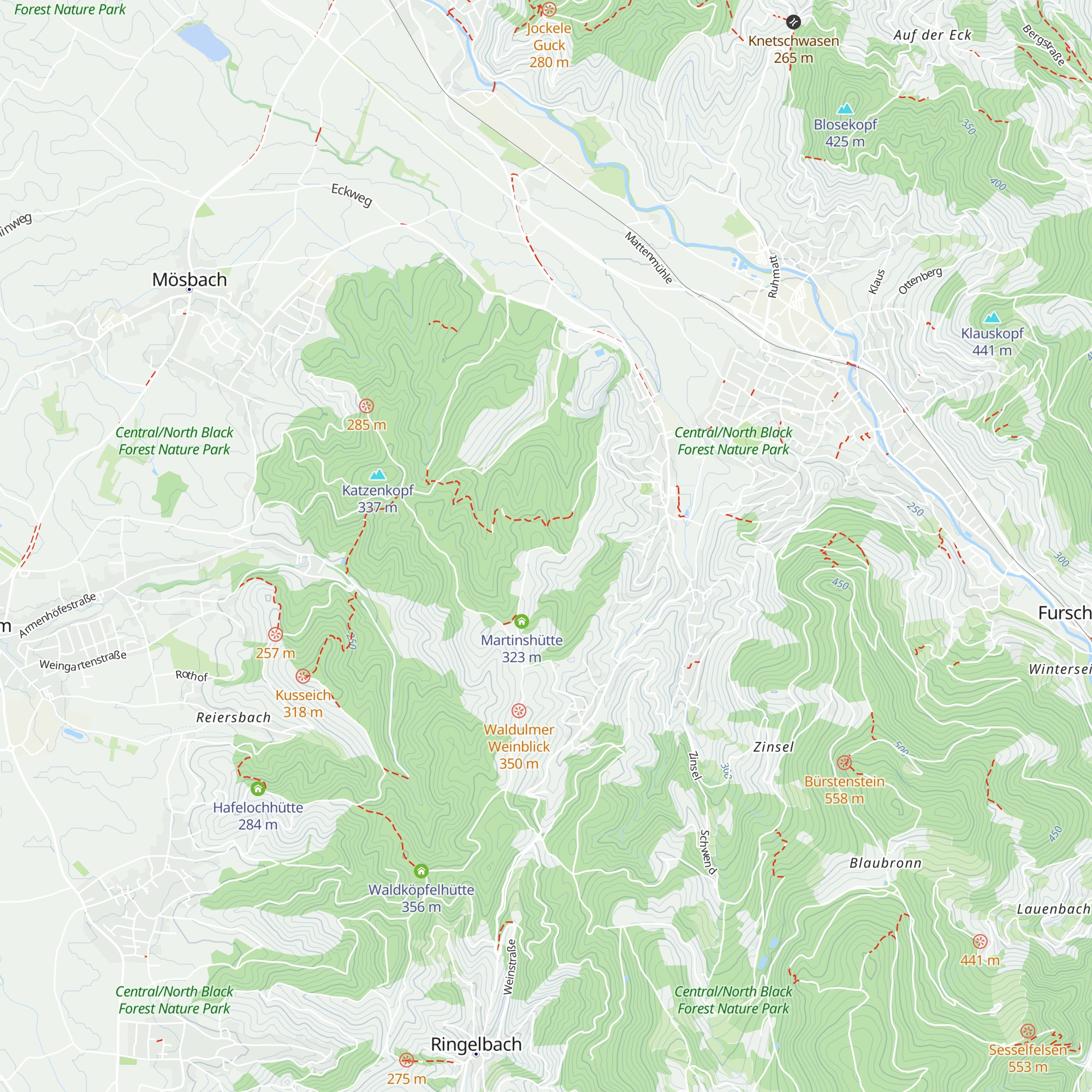 Fridolinshütte map