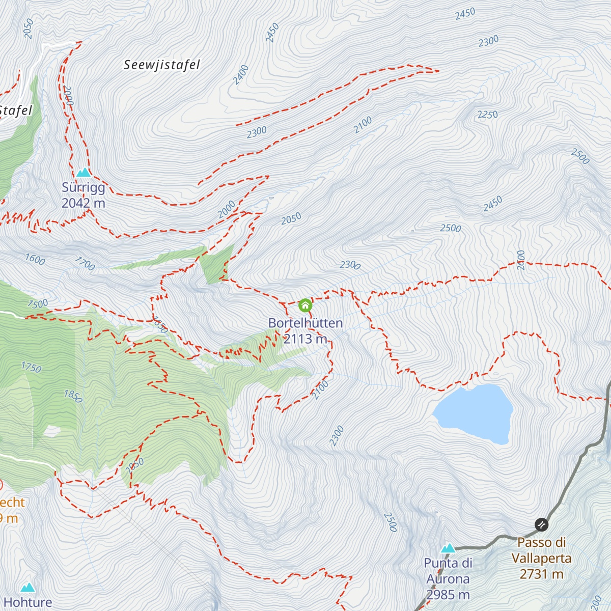 Bortelhütten map