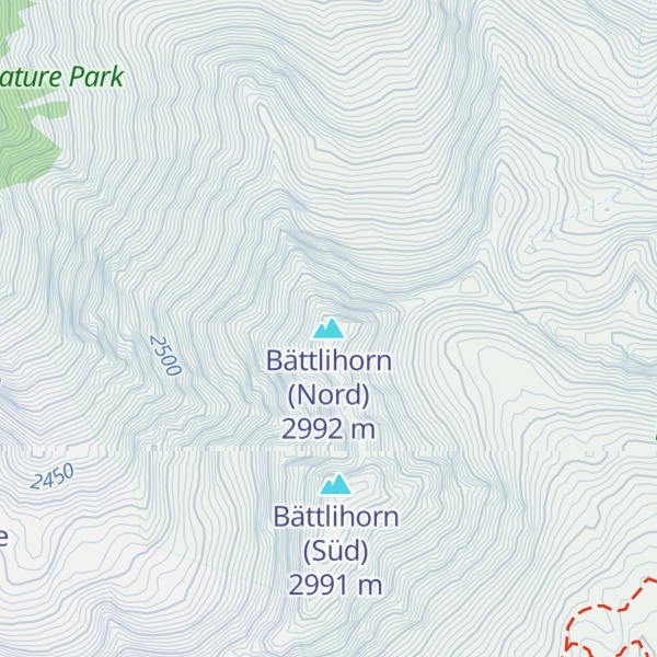 Map of Bättlihorn (Nord)
