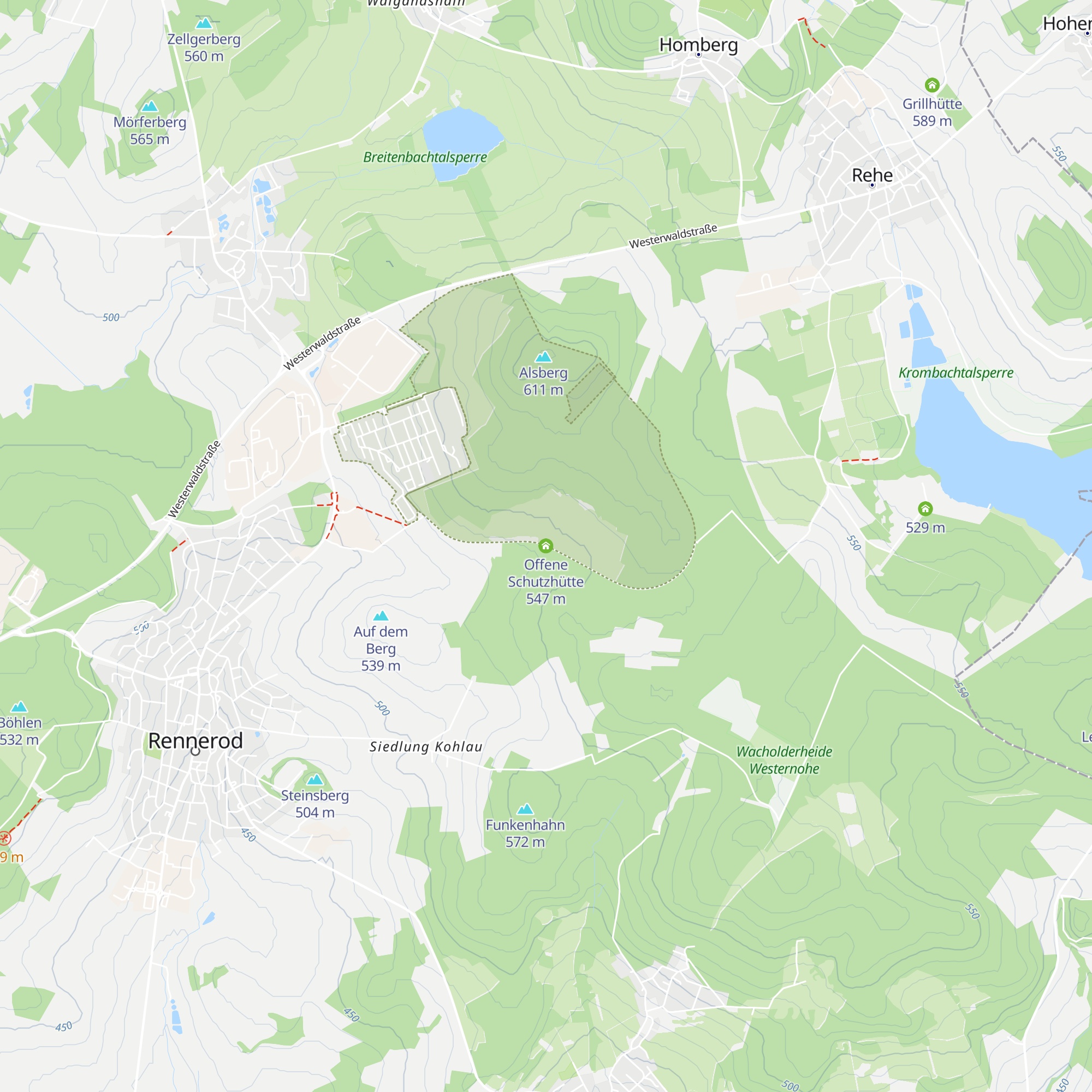 Offene Schutzhütte map