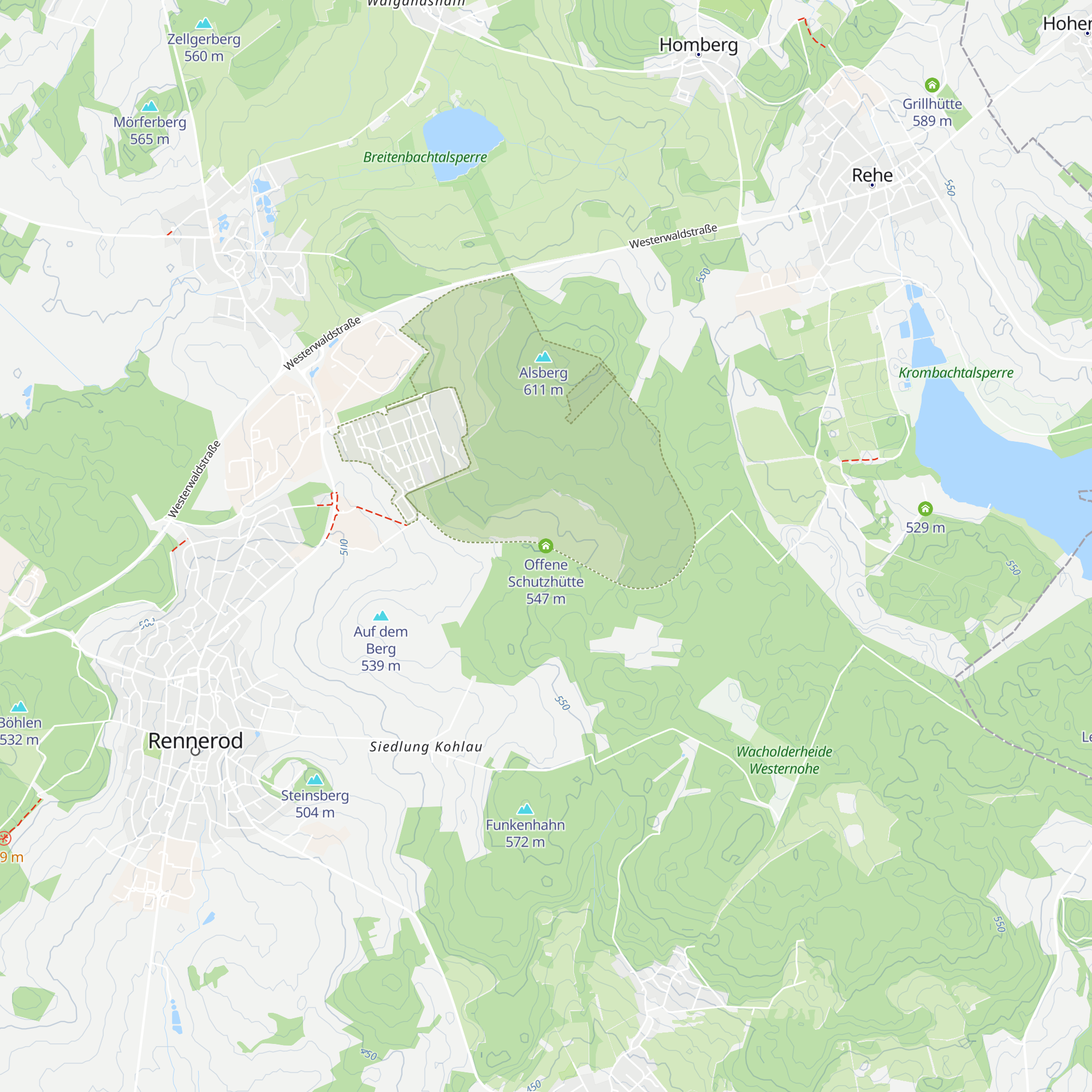 Offene Schutzhütte map