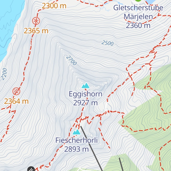 Map of Eggishorn