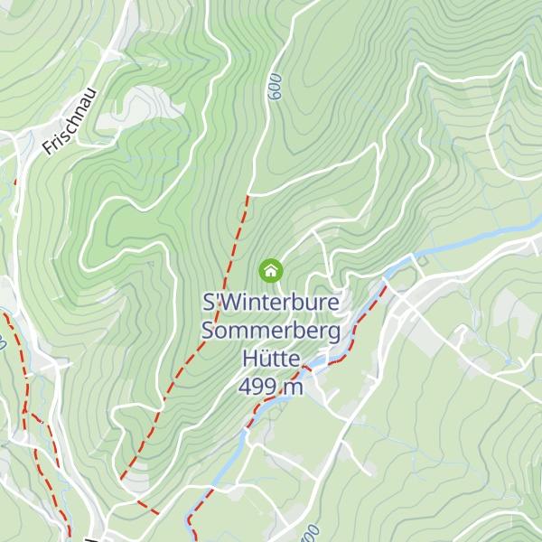 Map of S'Winterbure Sommerberg Hütte