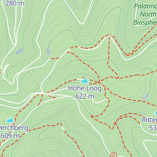 Map of Hohe Loog Haus