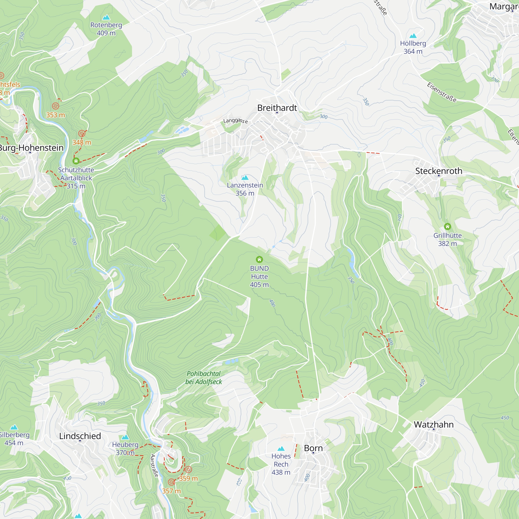 BUND Hütte map