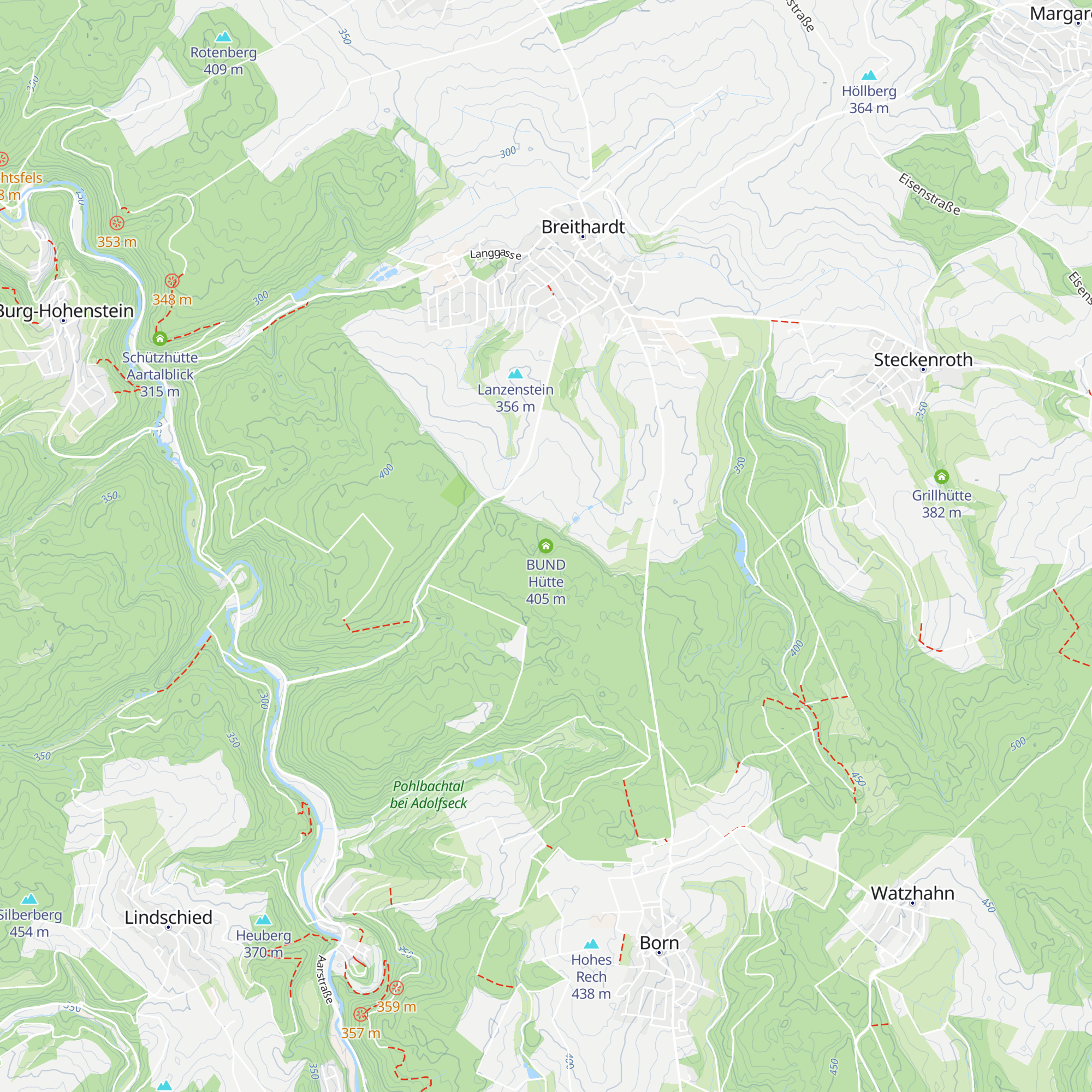 BUND Hütte map