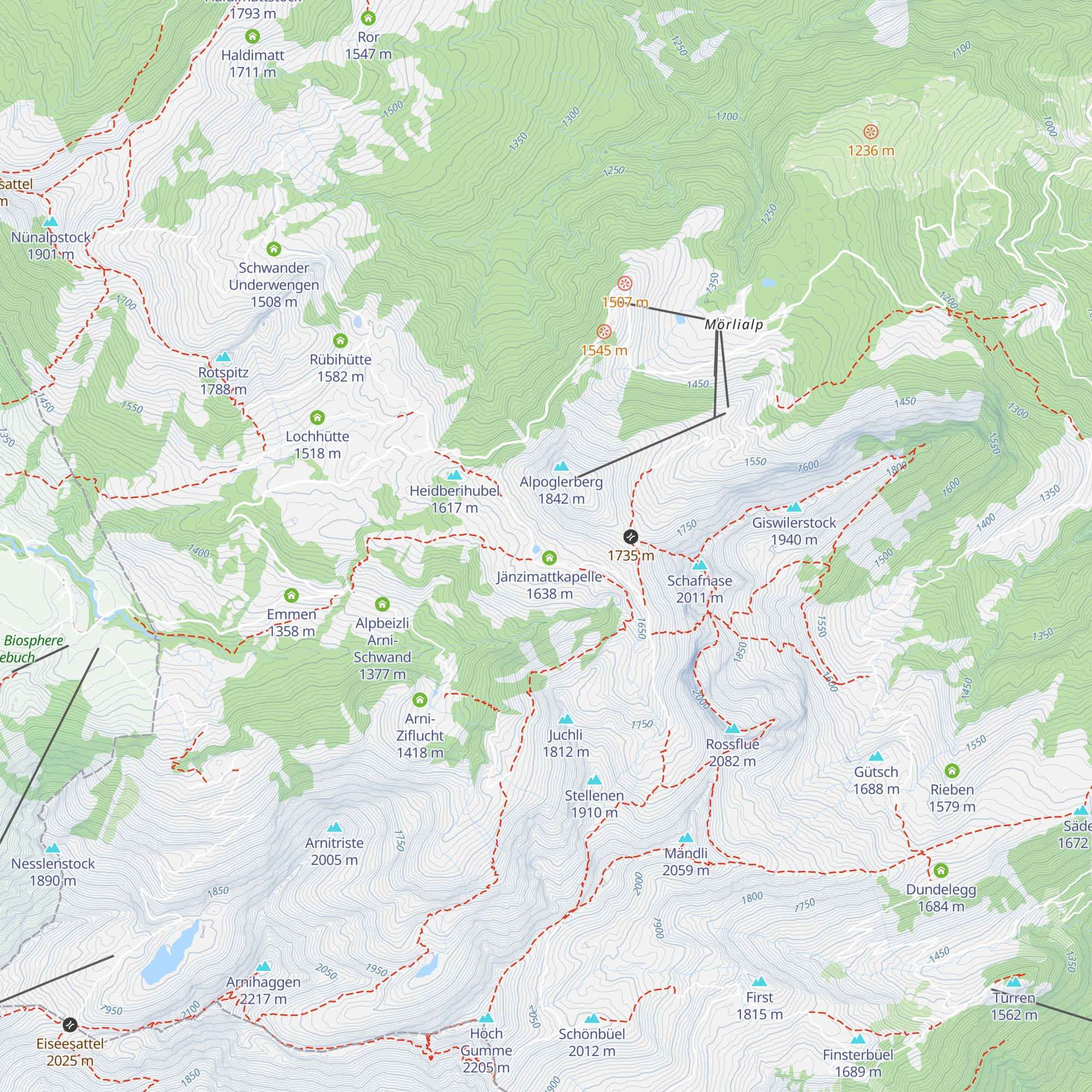 Jänzimatt map