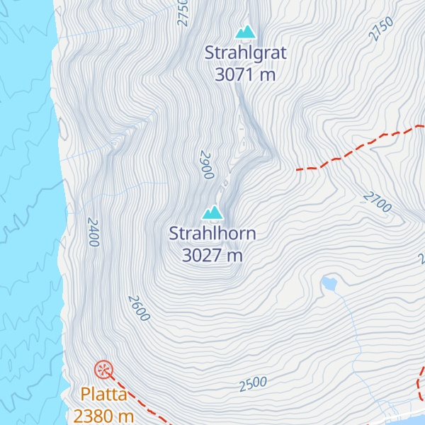 Map of Strahlhorn