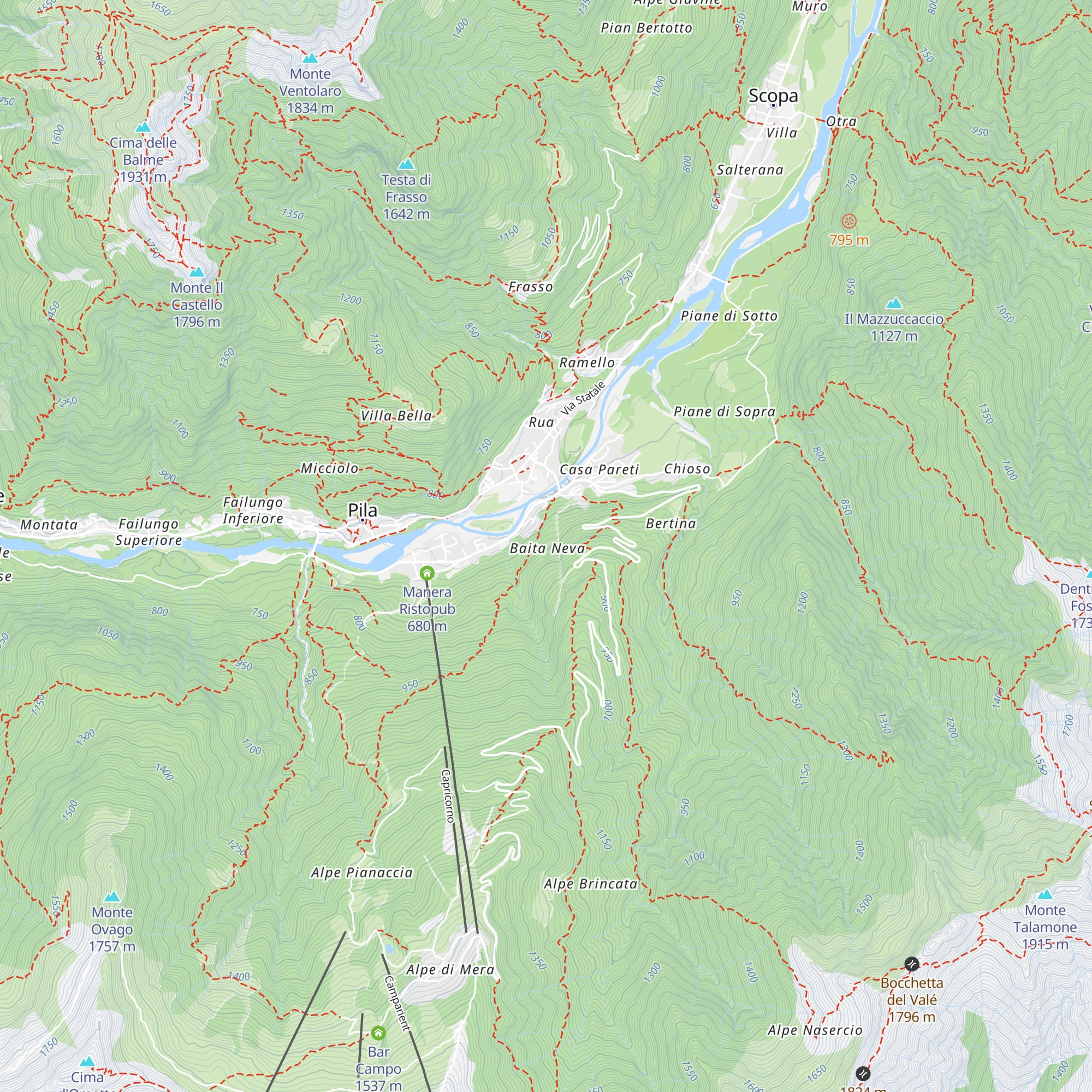 Baita Neva map